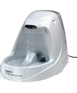 Furly's Pet Supply Dog Drinkwell Platinum Watering Fountain For Pets