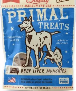 Primal Beef Liver Munchies Cat & Dog Treats