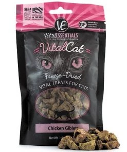 Crunchy Treats Vital Essentials Freeze-Dried Chicken Giblets