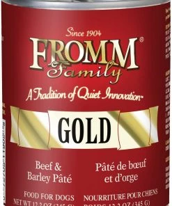 Fromm Gold Beef & Barley Pate Dog Food Can 12.2oz