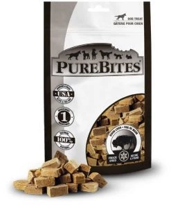 Furly's Pet Supply PureBites Freeze Dried Bison Liver Treats Dog