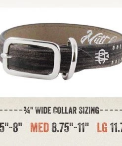 Furly's Pet Supply Dog Mutt Couture Distressed Leather Collar