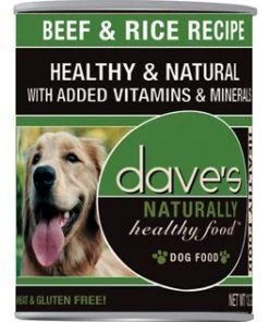 Furly's Pet Supply Dave's Beef And Rice Canned Dog Food