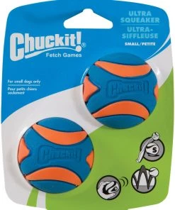 Furlys Store Chuckit Squeaker Ball Small 2 Pack