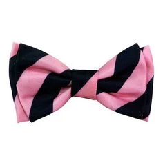 Huxley & Kent Harvey Dog Bow Tie Collar Attachment - Pink & Navy