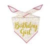 Furly's Pet Supply Paisley Paw Birthday Girl Glitter Bandana