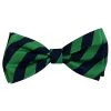 Huxley & Kent Harvey Dog Bow Tie Collar Attachment - Green & Navy Stripe