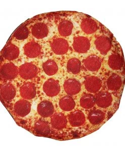 Fabdog Pizza Squeaky Dog Toy 10"