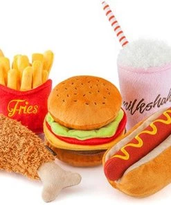 Furly's Pet Supply Dog PLAY Barky Burger Toy