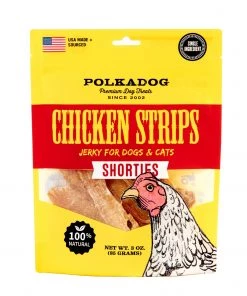 Polka Dog Chicken Strip Jerky Shorties 3oz