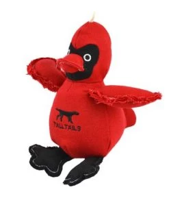 Dog Tall Tails Cardinal W/ Squeaker Toy