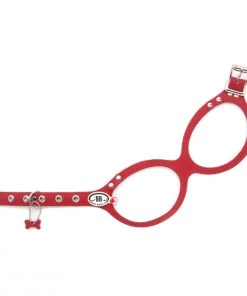 Buddy Belts Harness Red Leather Dog