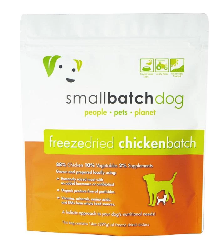 SmallBatch Freeze-Dried Chicken Sliders Dog Food Food & Treats 3 SmallBatch Freeze-Dried Chicken Sliders Dog Food Food & Treats