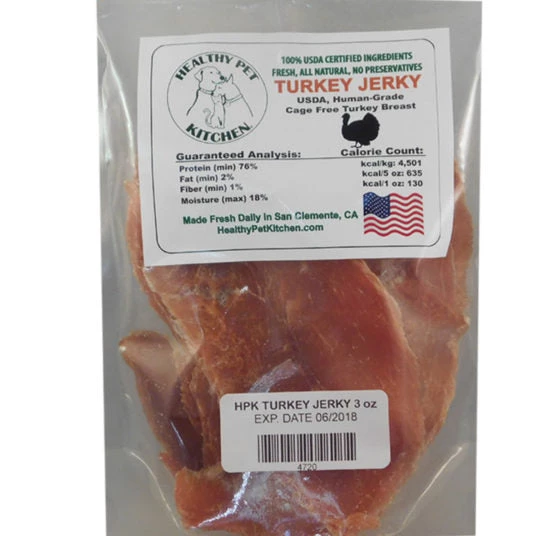 Healthy Pet Kitchen Turkey Jerky Dog Treats 3 Oz 3 Healthy Pet Kitchen Turkey Jerky Dog Treats 3 Oz