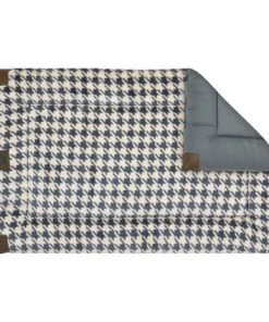 Tall Tails Houndstooth Fleece Dog Crate Bed