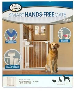Furlys Store Four Paws Metal Pet Gate