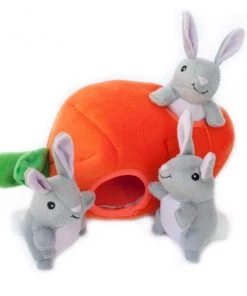 Furly's Pet Supply Dog Zippy Burrow Bunny 'n Carrot