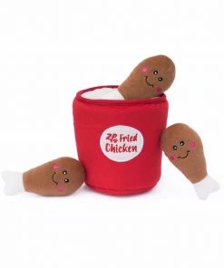 Zippy Paws Zippy Burrow Chicken Bucket Dog Toy